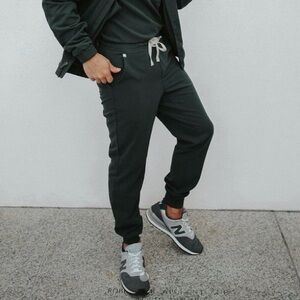 Figs Tansen Jogger Scrub Pant Limited Edition Dark Moss Green Medium Short